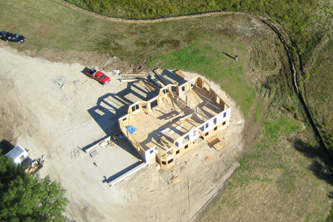 residential site aerial view